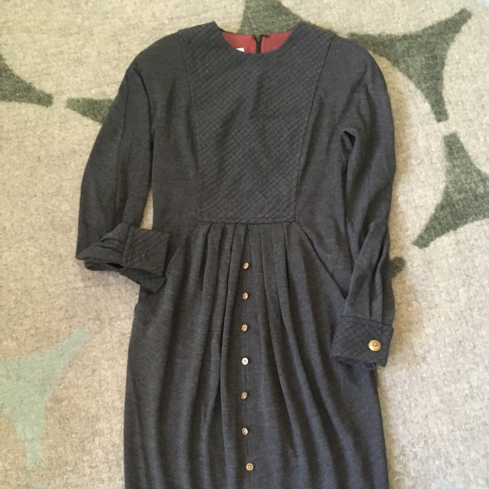 Vintage Badgley Mischka wool dress